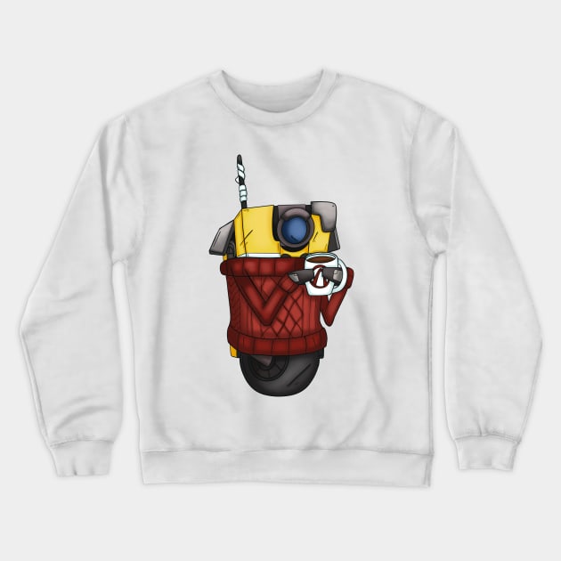 Borderlands Cosy Sweater Claptrap Crewneck Sweatshirt by CaptainShivers